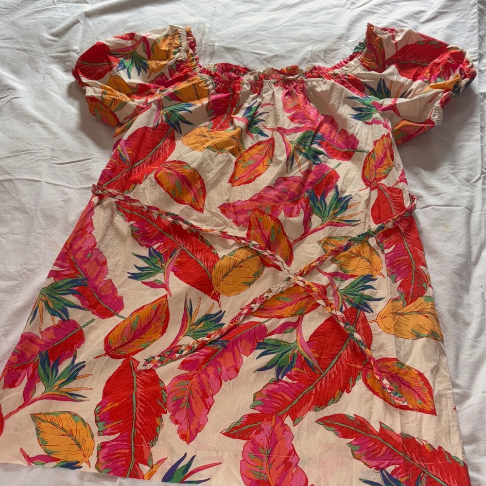 Nine West Multicolor Leaf Print Dress